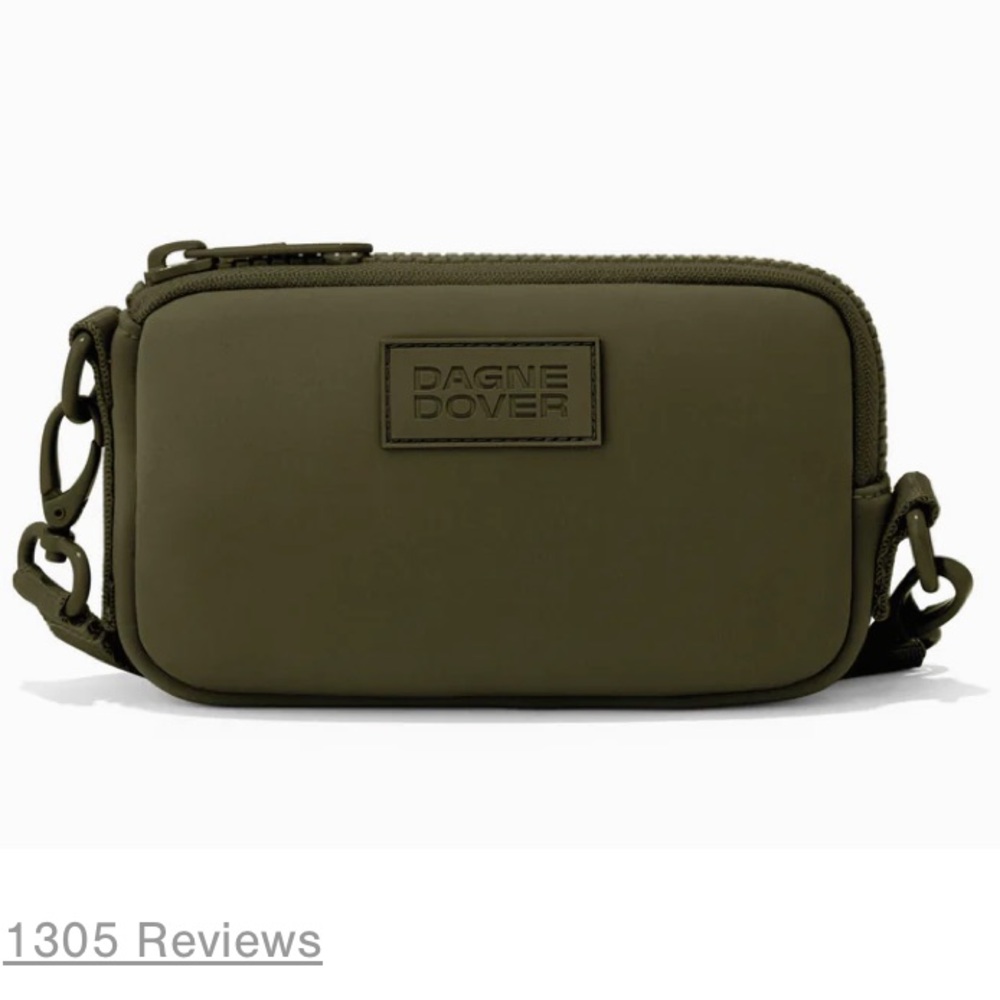 Dark green neoprene Dagne Dover maya phone sling